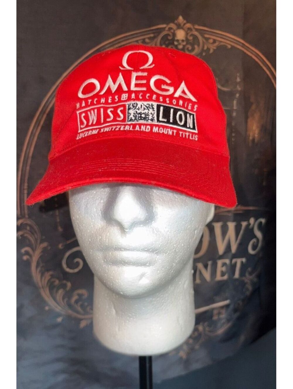 Vintage 1990's Omega Swiss Lion Promo Baseball Cap